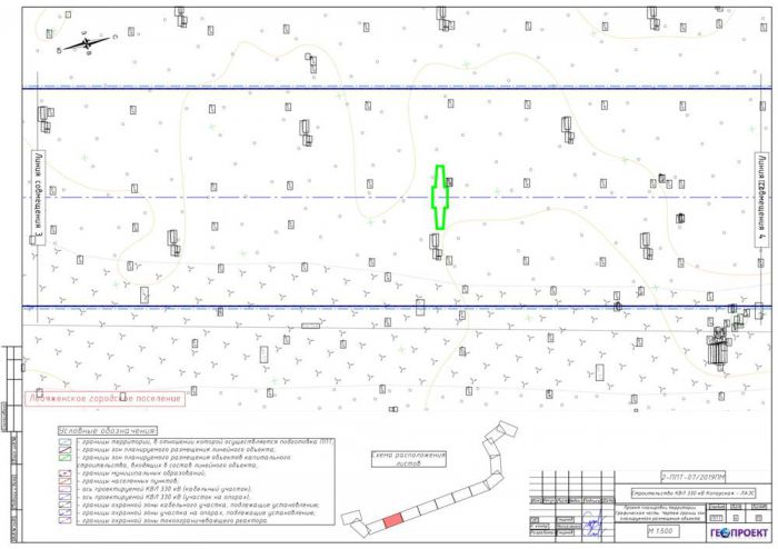 Проект планировки территории предусматривающий размещение линейного объекта "Строительство КЛ 330 кВ Копорская ЛАЭС"
