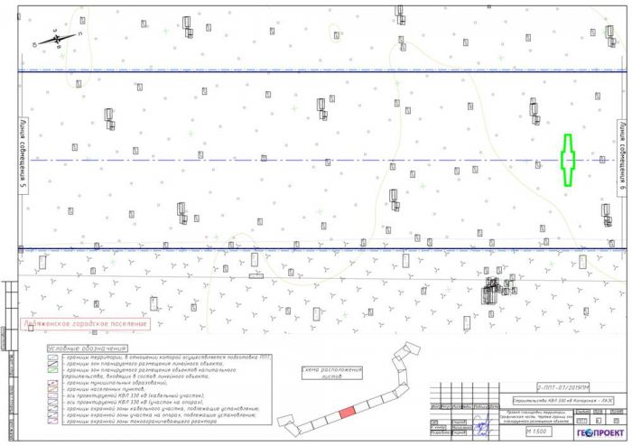 Проект планировки территории предусматривающий размещение линейного объекта "Строительство КЛ 330 кВ Копорская ЛАЭС"