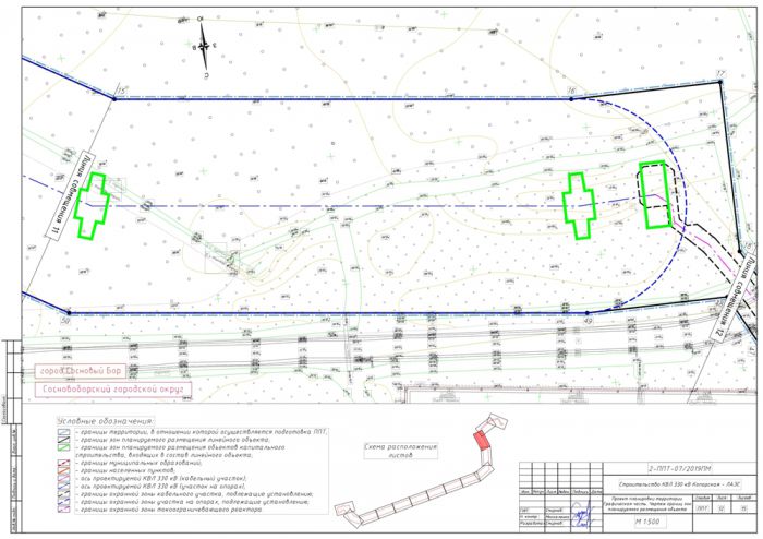 Проект планировки территории предусматривающий размещение линейного объекта "Строительство КВЛ 330 кВтКопорская - ЛАЭС"