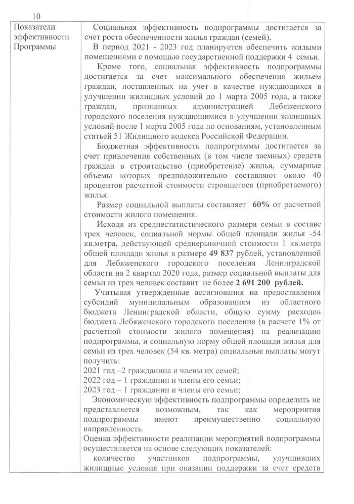 Постановление от 25.05.2020 № 171 Об утверждении муниципальной программы "Обеспечение жильем граждан на территории МО Лебяженское городское поселение МО Ломоносовский муниципальный район Ленинградской области на 2021 - 2023 годы"